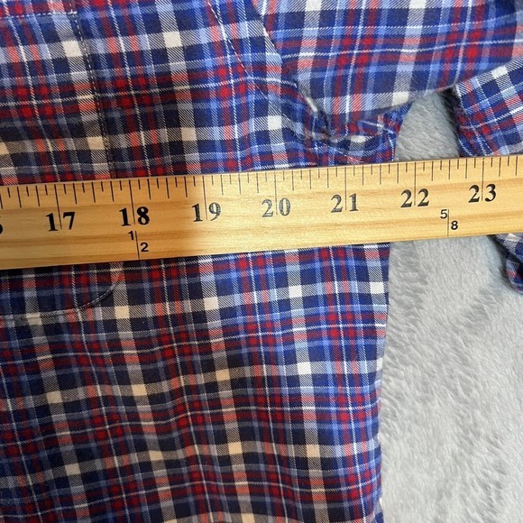 Vineyard Vines Shep & Ian Tucker Shirt Men's M Medium Plaid Red Blue L/S - Picture 6 of 7